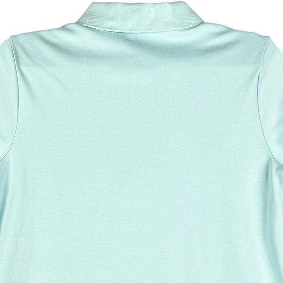 Lands End Girls Light Blue Short Sleeve Polo Shirt Size Medium 10-12 Cotton NWOT - Picture 4 of 10